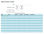 Blood Pressure Tracker Form