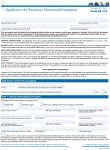 Application for Residence Homestead Exemption
